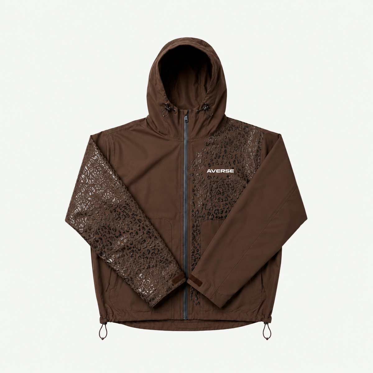 MARRON AVERSE Imperméable léopard réactif à l'eau - Marron