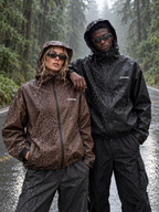 MARRON AVERSE Imperméable léopard réactif à l'eau - Marron